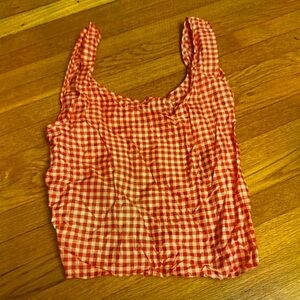 BAGGU Red Checkered Camisole